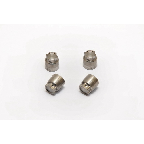 CNC Aluminium Flange Nuts 4mm (4)