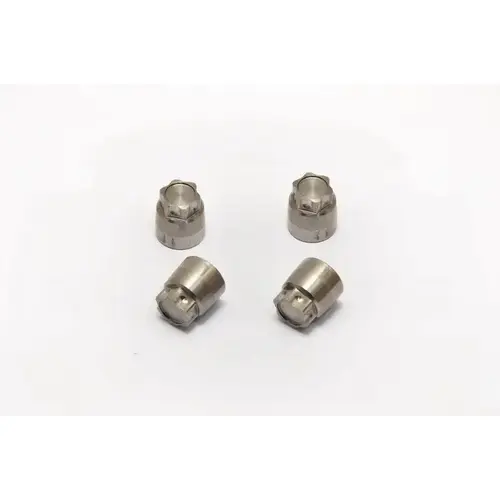 CNC Aluminium Flange Nuts 4mm (4)