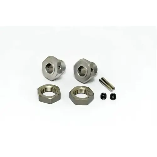 Hobao 17mm Wheel Hub Set & Anti-Loose Nut 2Pcs - HB-85146