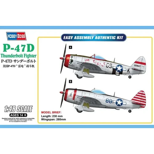 Hobbyboss 1:48 P-47D Thunderbolt Fighter