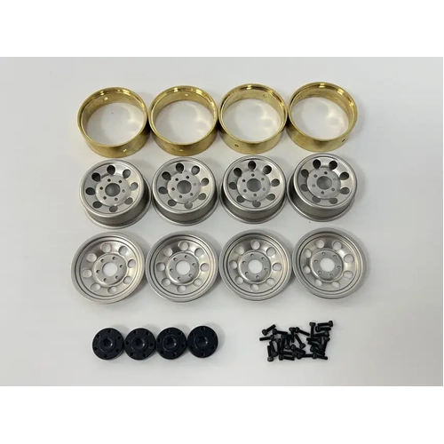 HobbyPlus HobbyPlus 1.2 Steelie Bead Lock Wheel (Silver)