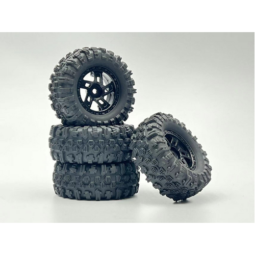 HobbyPlus 1.2inch Mudder Tire Set (60mm) Comp Compound