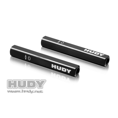HUDY CHASSIS DROOP GAUGE SUPPORT BLOCKS 10 MM FOR 1/10 2PCS - HD107702