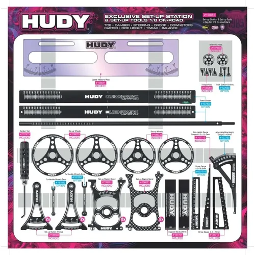 Hudy Set-Up Toolset 1/8 On-Road - 108051