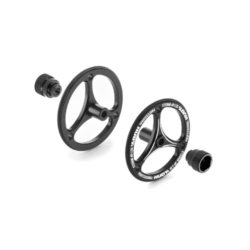 Hudy 109470 - Aluminium Set-Up Wheel For 1/12 & 1/10 Pan Car (2) - Hd109470