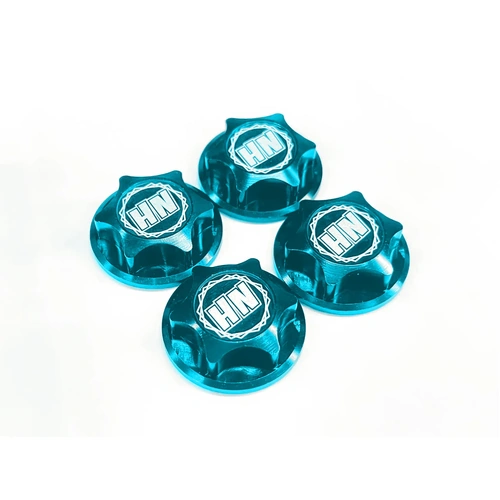 Hong Nor Covered Serrated Wheel Nuts (P1.25) Blue (#449-BL)