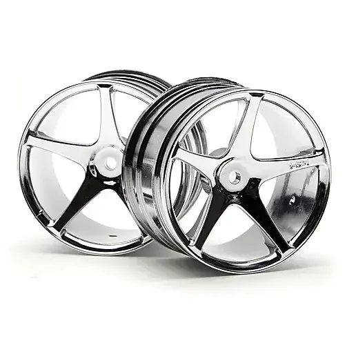 HPI 3032 Super Star Wheel 57X35mm (2.2In) Chrome(Super Nitro)