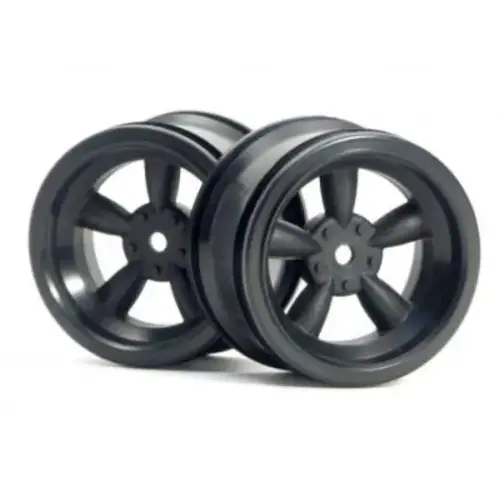 HPI 3821 Vintage 5 Spoke Wheel 31mm (Wide) Black (6mm Offset)