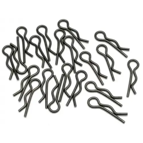 HPI 6203 Body Clip (8mm/Black/20Pcs)