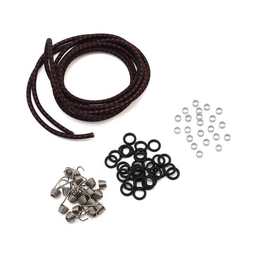 Hot Racing 1/10 Scale Bungee Cord Kit (Black/Red)