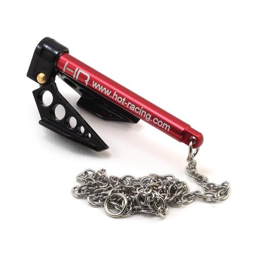 Hot Racing 1/10 Scale Portable Fold Up Winch Anchor (Black/Red)