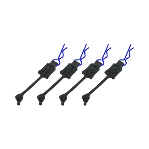 Hot Racing 1/10 Body Clip Retainers (Blue) (4)