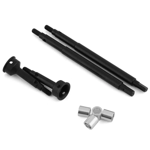 Hot Racing Traxxas TRX-4M +5mm Front & Rear Hardened Steel Drive Axles