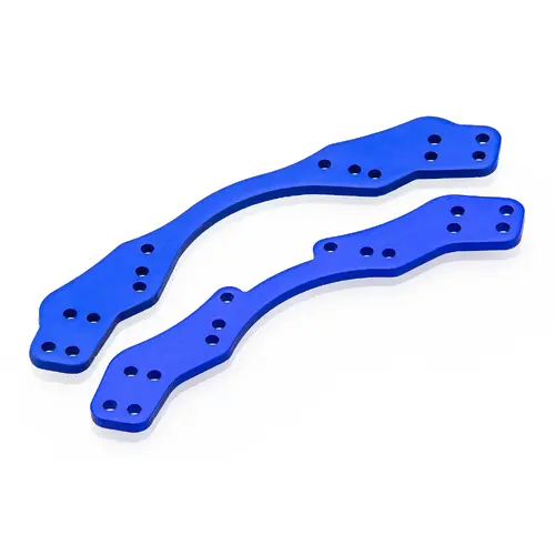 HSP Dark Blue Aluminium Rear Body Post Mounting Plates 2Pcs