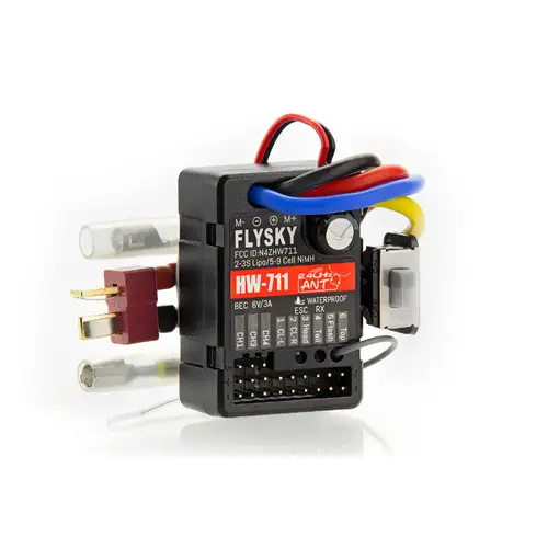HSP RC4 1040 Waterproof Brushed ESC w/ Receiver & LED Light Controller (3 in 1)