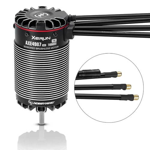 Hobbywing XeRun AXE 4987SD 1600KV Black R3S Sensored Brushless Crawler Motor