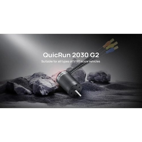Quicrun 2030SL 7800KV Black G2 1/18 Brushless Motor - HW30404802