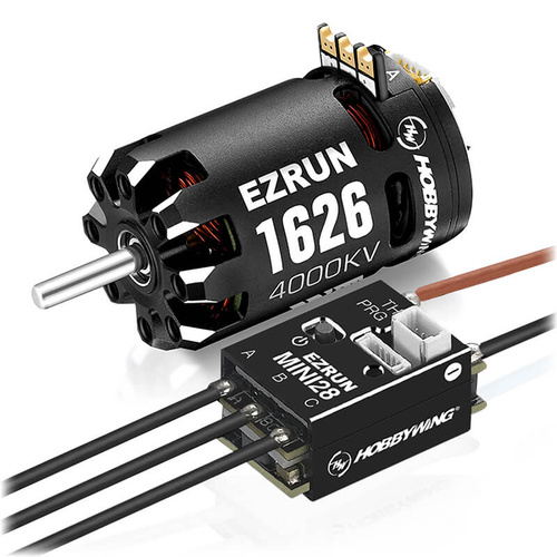 Hobbywing Brushless Combo Ezrun Mini28 ESC/1626SD 4000KV Drift Motor - HW38010605