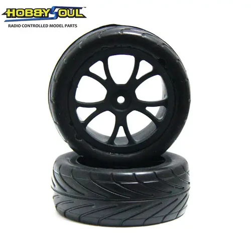 Hobby Works RC Road Tread Tyres (FR) 1/10th Mounted