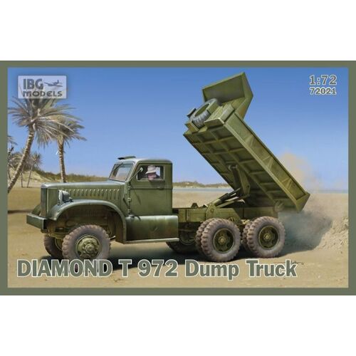 IBG 72021 1/72 DIAMOND T 972 Dump Truck Plastic Model Kit