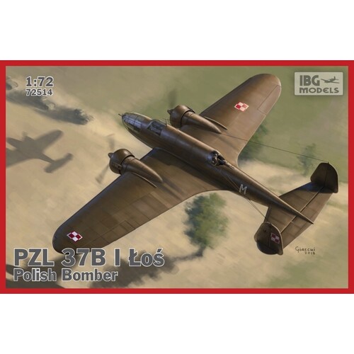 IBG 72514 1/72 PZL.37 B I ?o? - Polish Medium Bomber Plastic Model Kit