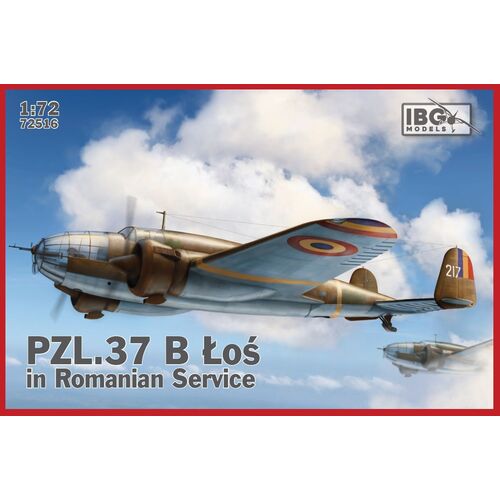 IBG 72516 1/72 PZL. 37 ?o? B II in Romanian Service Plastic Model Kit