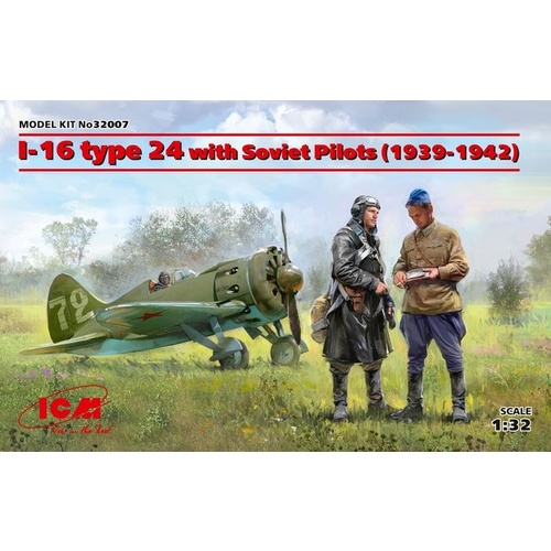 ICM 1:32 I-16 Type 24 W/Svt. Pilots(1939-42*