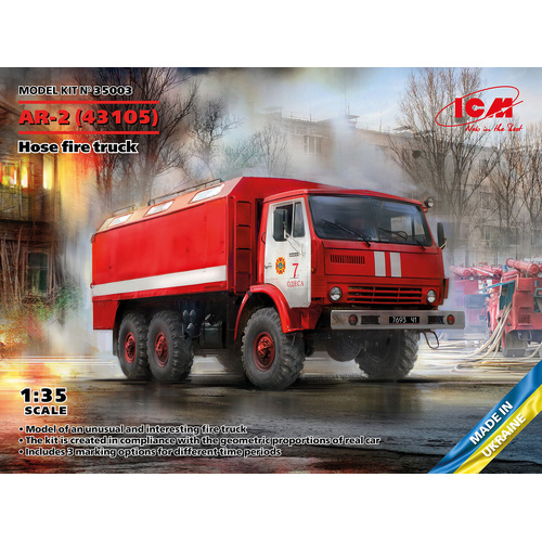 ICM 1/35 AR-2 (43105) Hose fire truck Plastic Model Kit