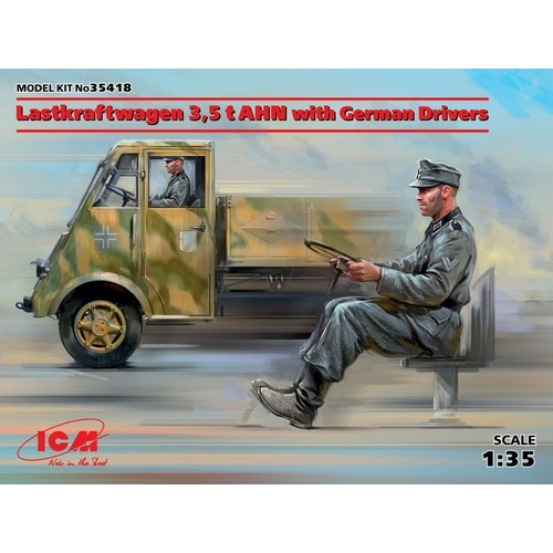 ICM 1:35 Lastkraftwagen 3 5 T Ahn W/Drivers