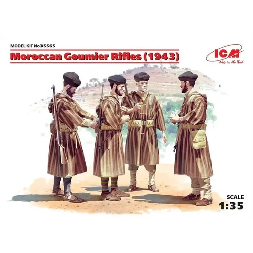 ICM 1:35 Moroccan Goumier Rifles (1943)-4