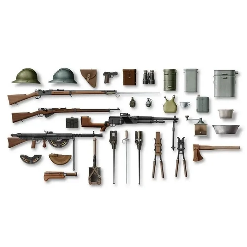 ICM 1:35 Wwi French Infantry Weapon&Equip.