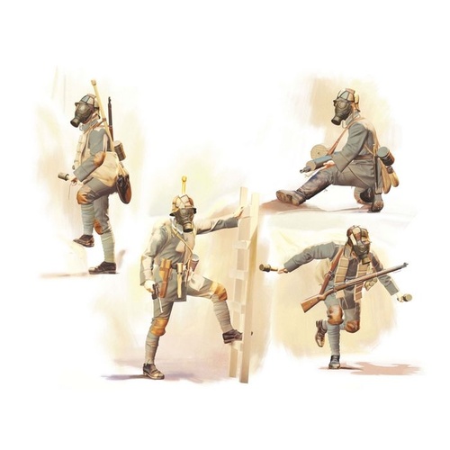 ICM 1:35 Infantry In Gas Masks (1918) (4)