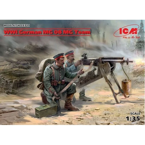 ICM 1:35 Wwi Ger. Mg08 Mg Team (2)
