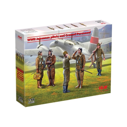 ICM 1/48 Japanese pilots and Ground Personnel WWII Plastic Model Kit