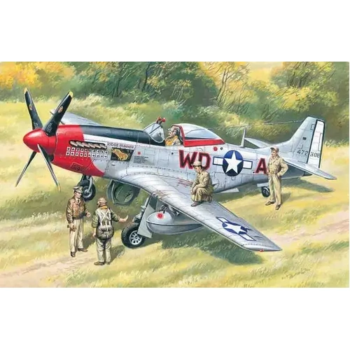ICM 1:48 Mustang P-51D W/ Usaaf Pilots&G.P