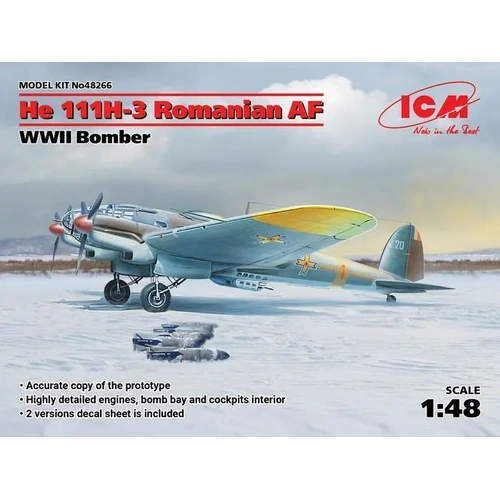 ICM 1:48 He 111H-3 Romanian Af Wwii Bomber