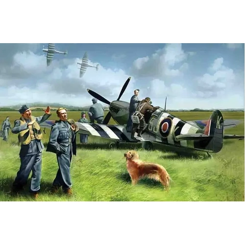ICM 1:48 Spitfire Mk.Ix W/ Raf Pilots&G.P