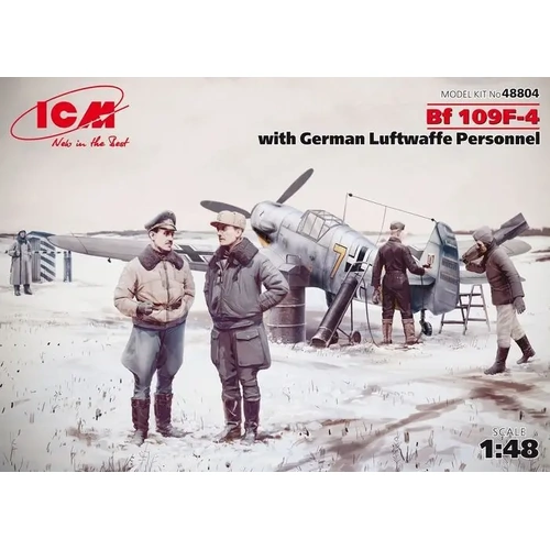 ICM 1:48 Bf 109F-4 W/ Ger. Luftwaffe Prsnnl