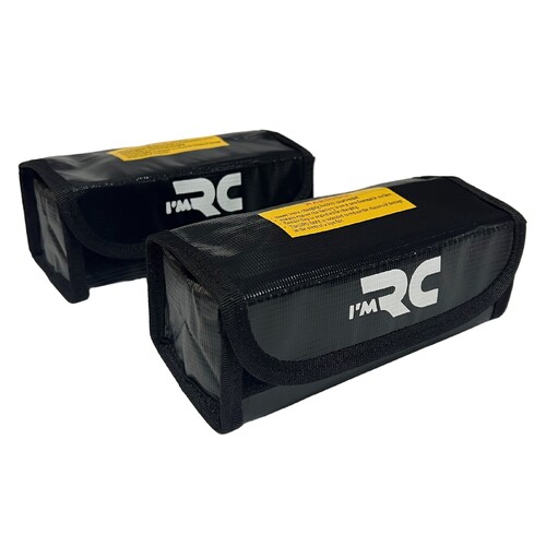 2PC IM RC LIPO BATTERY SAFE BAG FIREPROOF 18.5x7.5x6cm x 2PCS IM165