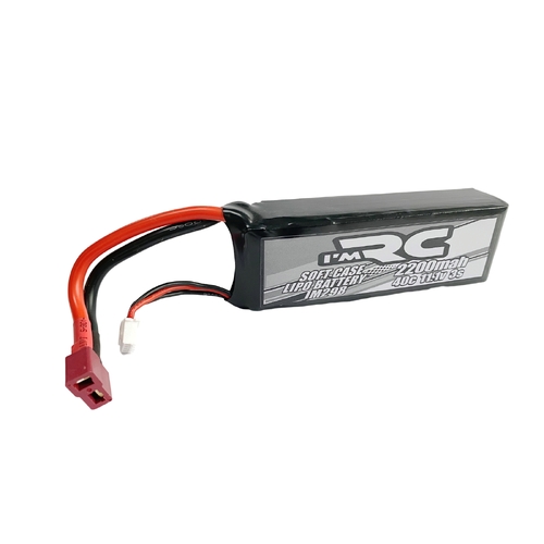 iM R/C 2200mAh 40C 11.1V Soft Case Lipo Battery - Deans Plug - IM298
