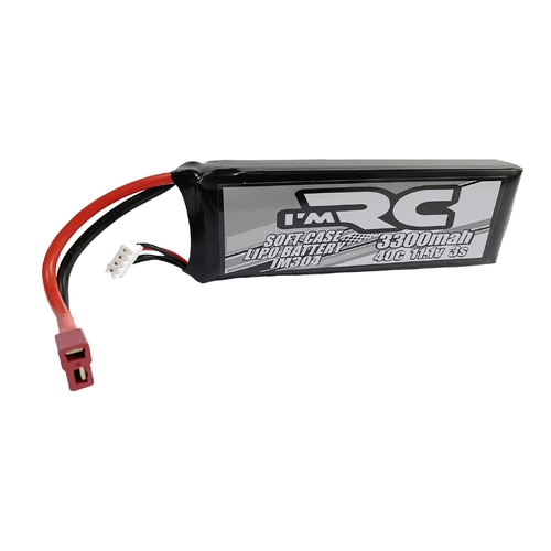 iM R/C 3300mAh 40C 11.1V Soft Case Lipo Battery Deans Plug - IM304