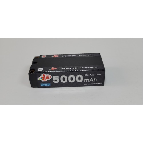 Intellect 5000MAH 7.6V 120C Platinum Series LiPo Battery Shorty 2024 Model - INTL5000-2S-MC3