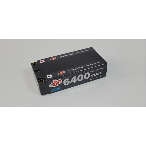 Intellect 6400 Mah 7.6v 120c Graphene Lipo Battery Shorty - INTL6400-2S-MC3