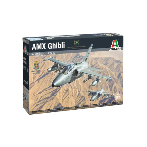 Italeri 1/72 AMX Ghibli Attack Aircraft Scaled Plastic Model Kit