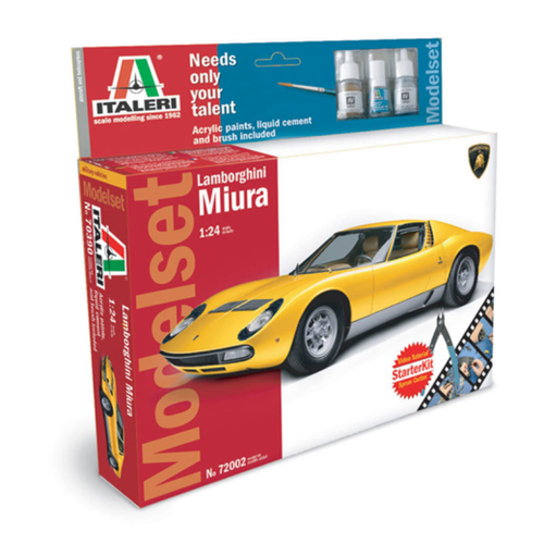 Italeri 72002 1/24 Lamborghini Miura Plastic Model Kit