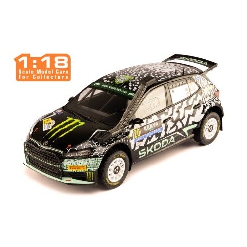 IXO Models 1/18 SKODA FABIA Rally2åÊ(2023)åÊ#22 O.Solberg - E.Edmondson Safari Rally Kenya 2024