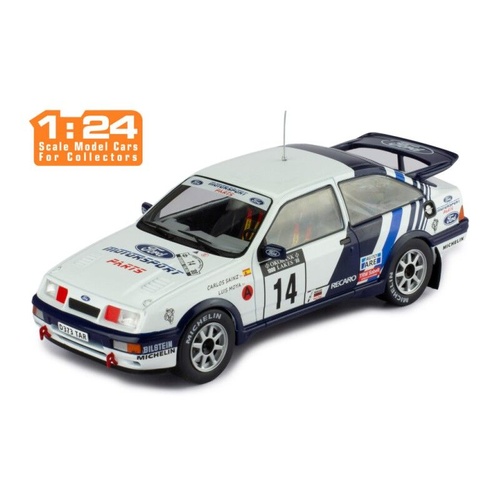 IXO Models 1/24 Ford Sierra RS Cosworth #14 C.Sainz - L.Moya Rally 1000 Lakes 1988