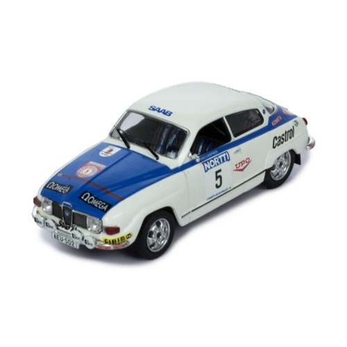 IXO Models 1/43 Saab 96 V4 #5 S.Lampinen - J.Markkanen Rally Of The 1000 LakesåÊ 1976