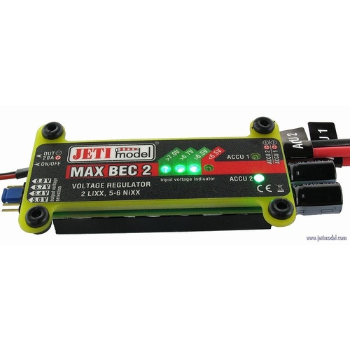 Jeti Model MAX BEC 2 12A/20A Voltage Regulator