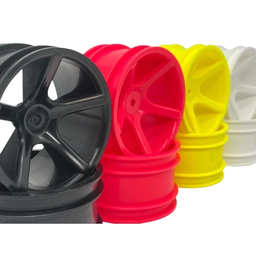 RC10 5 Spoke REARS (2pc) - black